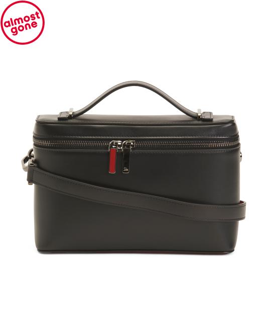 CHRISTIAN LOUBOUTIN Made In Italy Leather Djanis Top Handle Crossbody