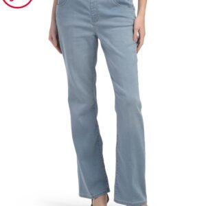 D. JEANS High Rise Cozy Comfy Pull On Bootcut Jeans With Comfort Waist