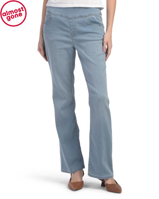 D. JEANS High Rise Cozy Comfy Pull On Bootcut Jeans With Comfort Waist