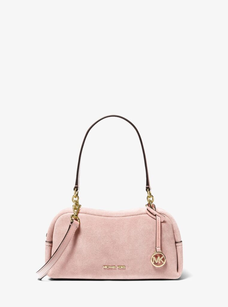 cecily small suede shoulder bag