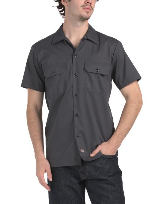 DICKIES Flex Twill Slim Fit Work Shirt