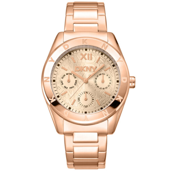 Fashion Rose Gold-tone Dial Ladies Watch