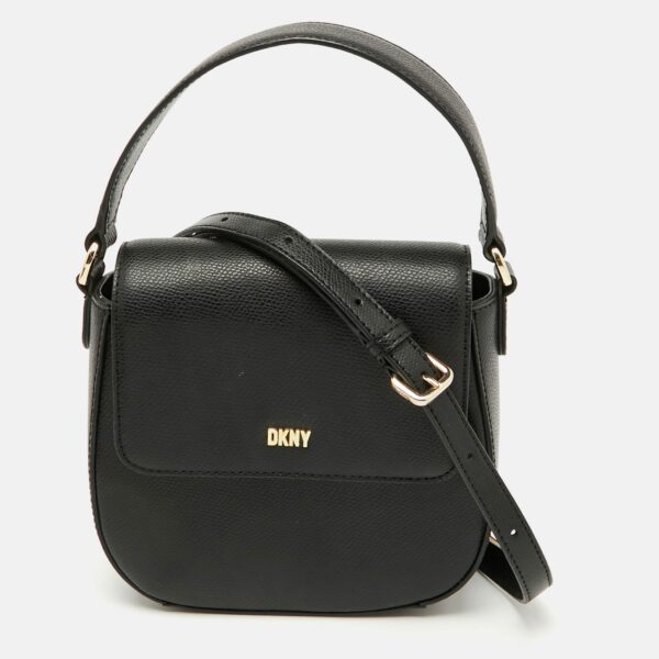black leather flap shoulder bag