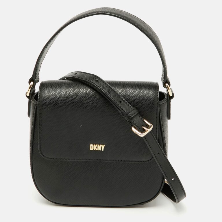 black leather flap shoulder bag