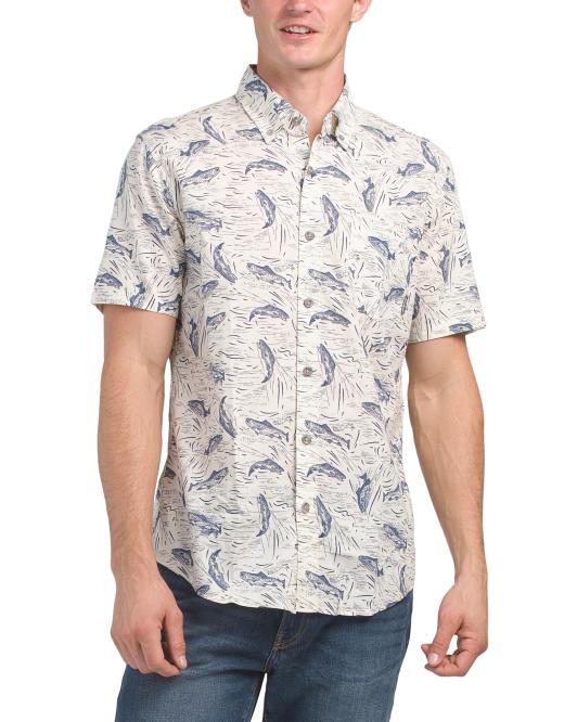 EDDIE BAUER Printed Fishing Shirt