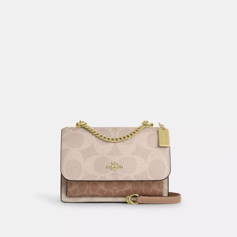 klare crossbody bag in blocked signature canvas