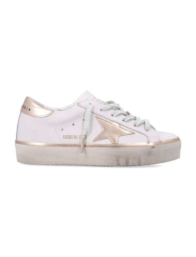 hi star laminated detail sneakers