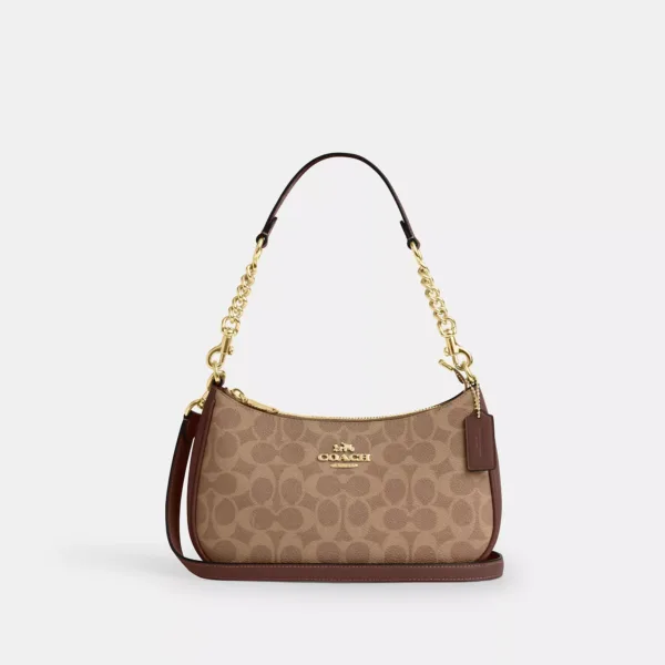 teri shoulder bag in signature canvas