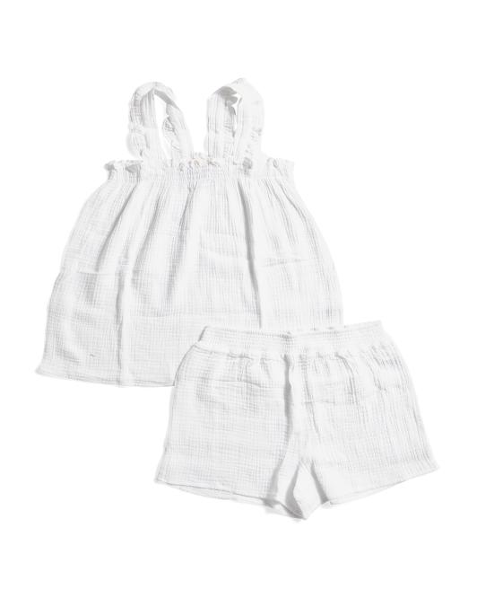 FEATHER 4 ARROW Girls 2pc Escape Tank And Shorts Set