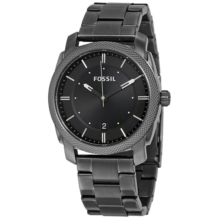 Machine Black Dial Smoke Ion-plated Men's Watch