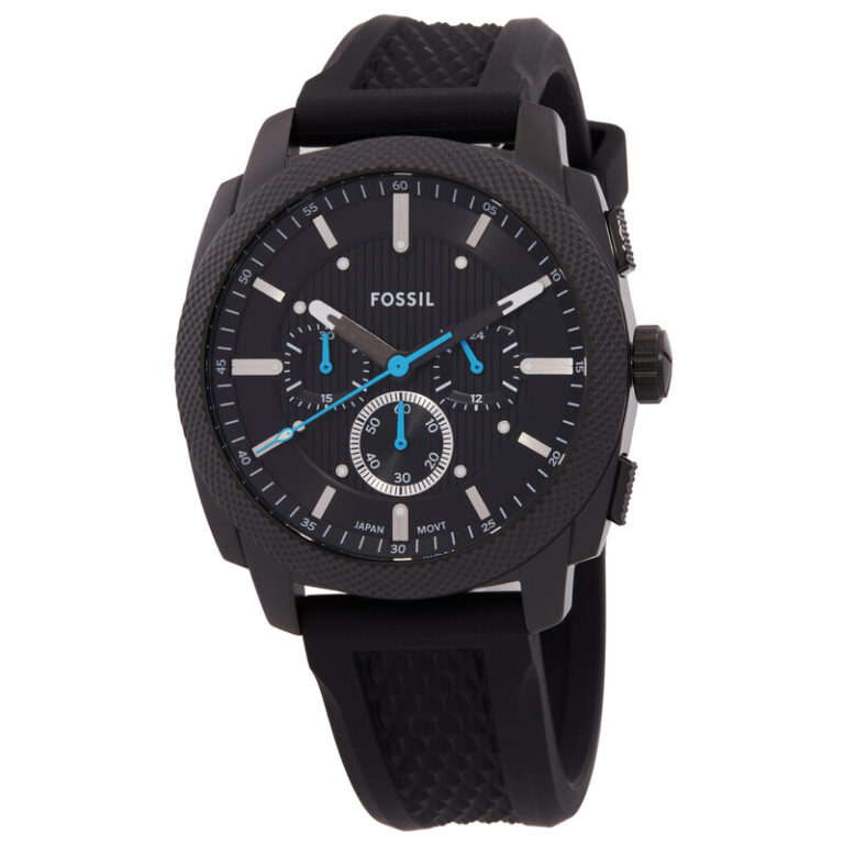 Machine Chronograph Quartz Black Dial Men's Watch