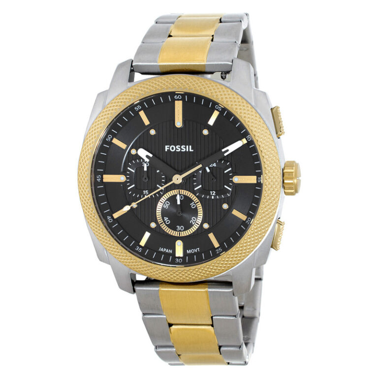 Machine Chronograph Quartz Black Dial Men's Watch