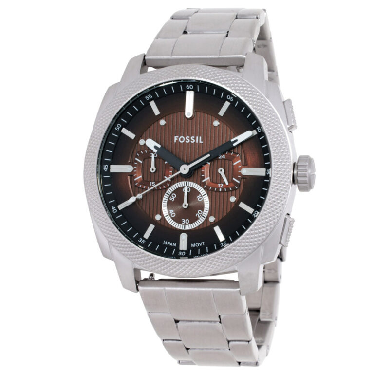 Machine Chronograph Quartz Brown Dial Men's Watch