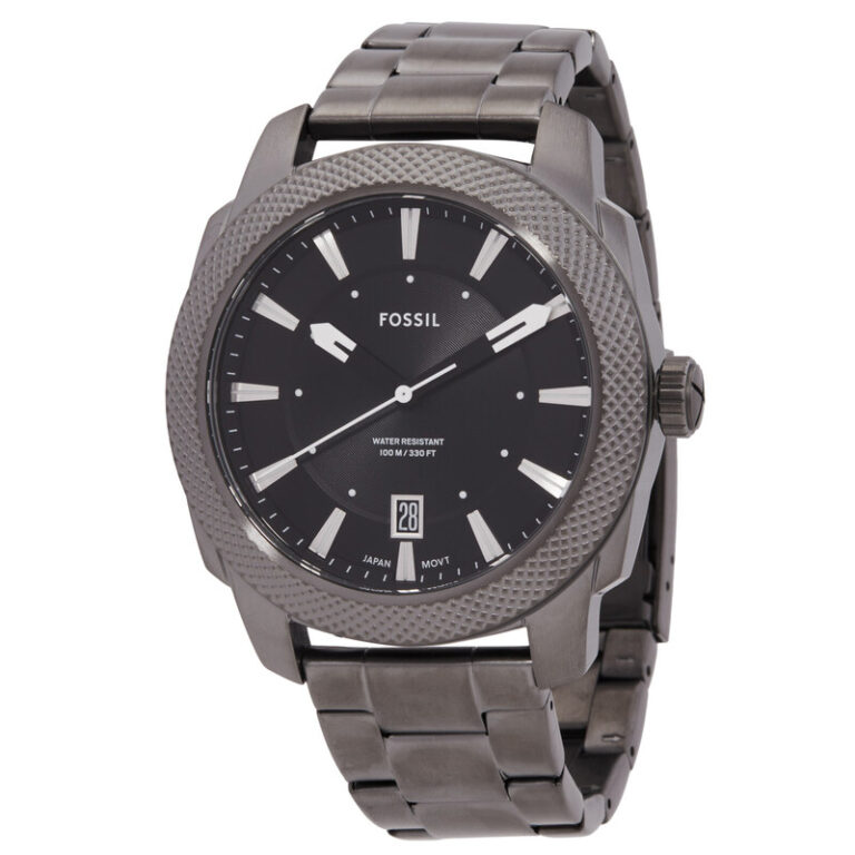 Machine Quartz Black Dial Men's Watch