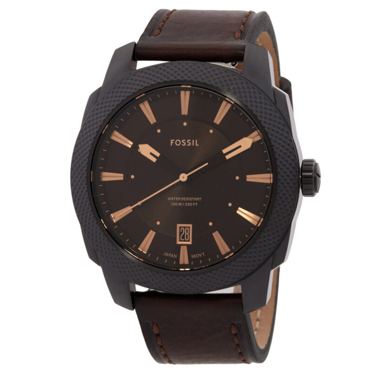 Machine Quartz Brown Dial Men's Watch
