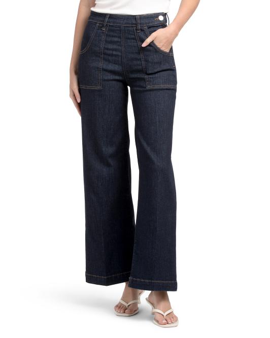 FRAME Francoise Wide Leg Jeans