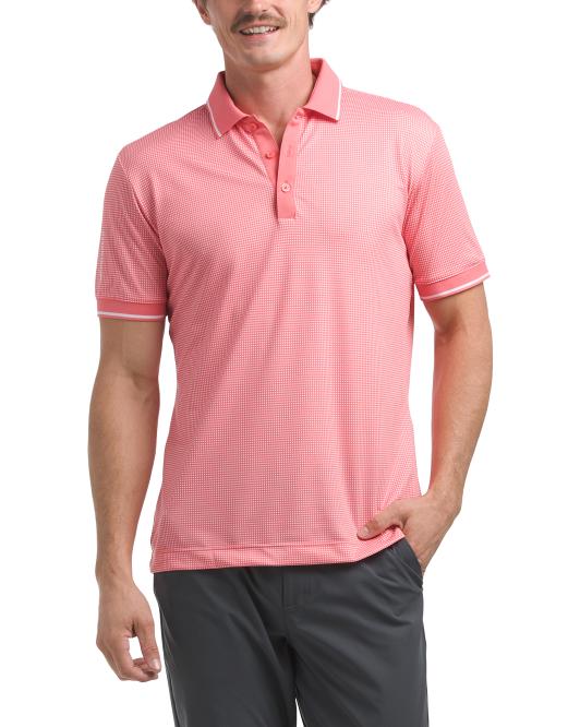 GALVIN GREEN Miller Stretch Golf Ball Print Polo