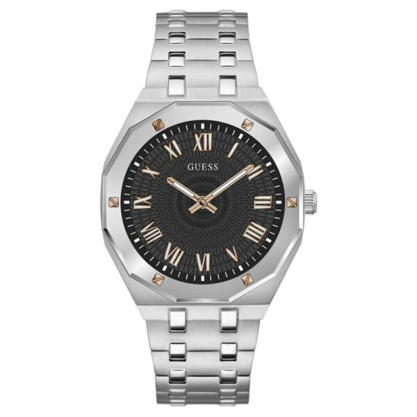 Asset Quartz Black Dial Men's Watch