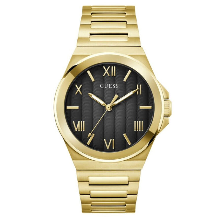 Vinyl Quartz Black Dial Men's Watch