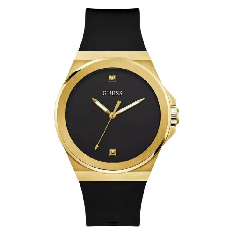 Vinyl Quartz Black Dial Men's Watch