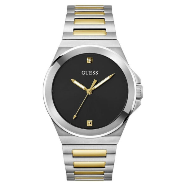 Vinyl Quartz Black Dial Men's Watch