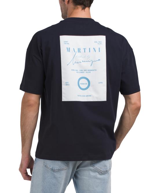 INIMIGO Made In Portugal Short Sleeve Martini Back Patch Tee