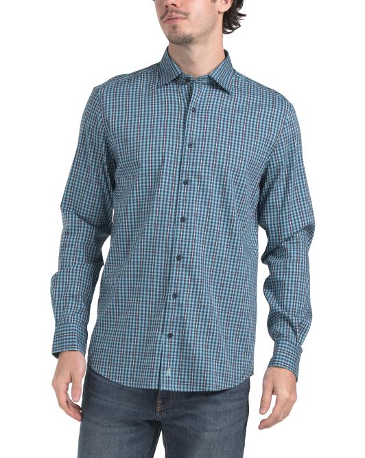 JOHNNIE-O Kenney Long Sleeve Woven Shirt