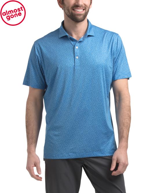 JOHNNIE-O Upf 50 Plumeria Performance Jersey Polo
