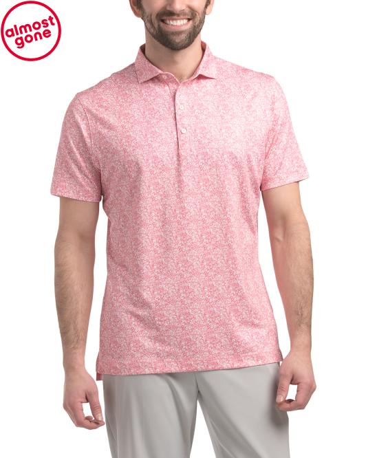 JOHNNIE-O Upf 50 Wildflower Performance Jersey Polo