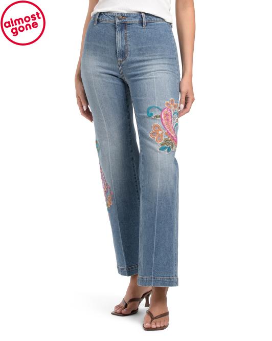 JOHNNY WAS The Wide Leg Jeans