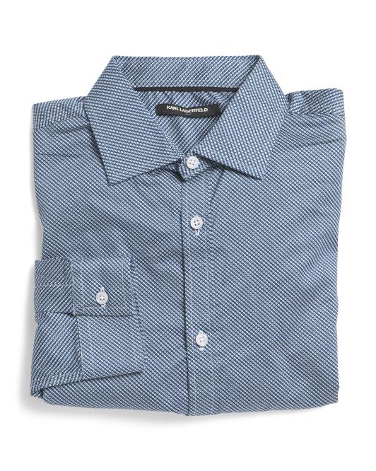 KARL LAGERFELD Men's Designer Dress Shirt