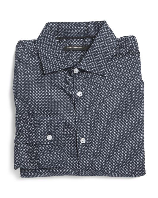 KARL LAGERFELD Men's Designer Dress Shirt