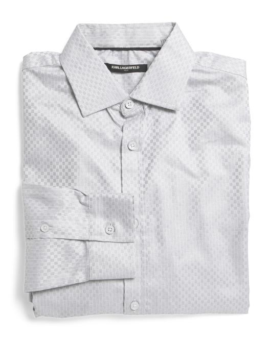 KARL LAGERFELD Men's Designer Dress Shirt