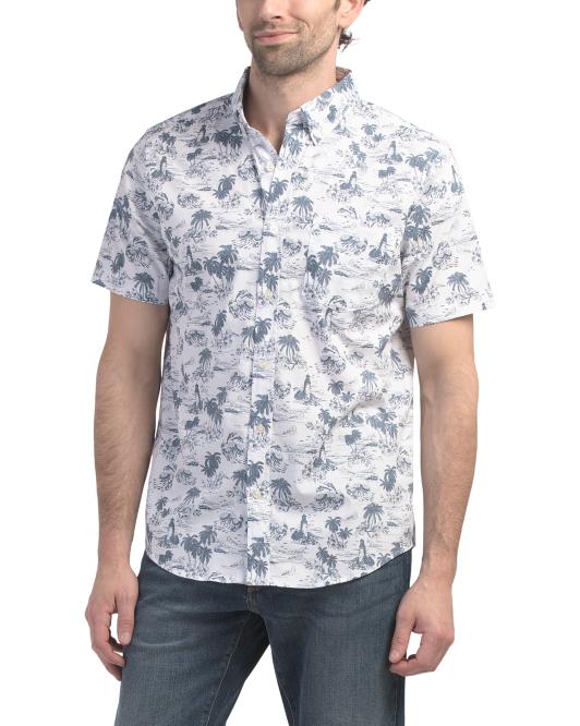 LANDS END Legacy Print Shirt