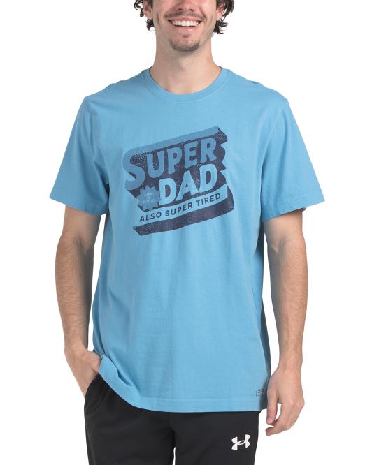 LIFE IS GOOD Fathers Day Super Dad Tee