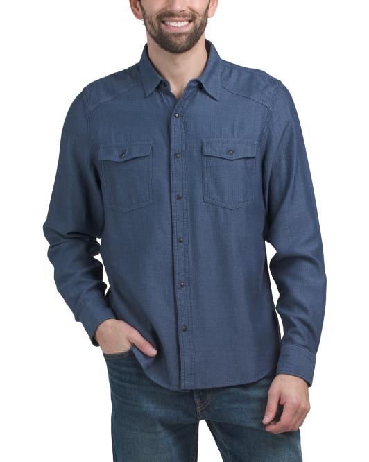 LUCKY BRAND Long Sleeve Western Work Shirt
