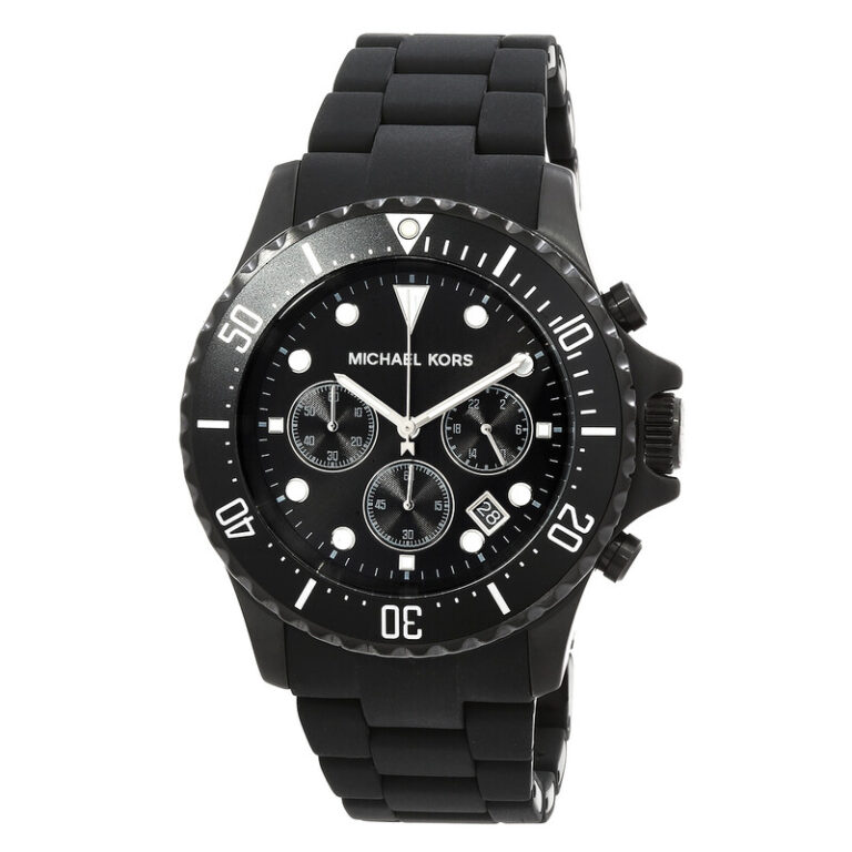 Everest Chronograph Quartz Black Dial Men's Watch
