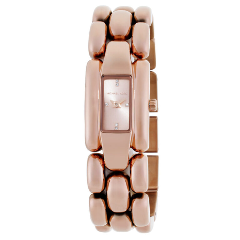 Hally Quartz Rose Gold Dial Ladies Watch MK4954