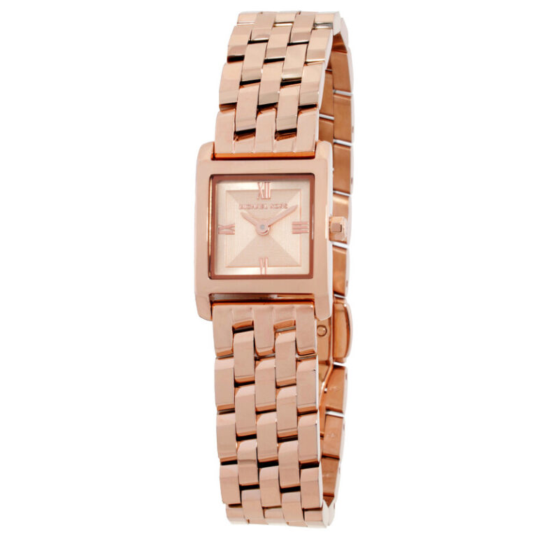 Micro Georgie Quartz Rose Gold Dial Ladies Watch MK4932