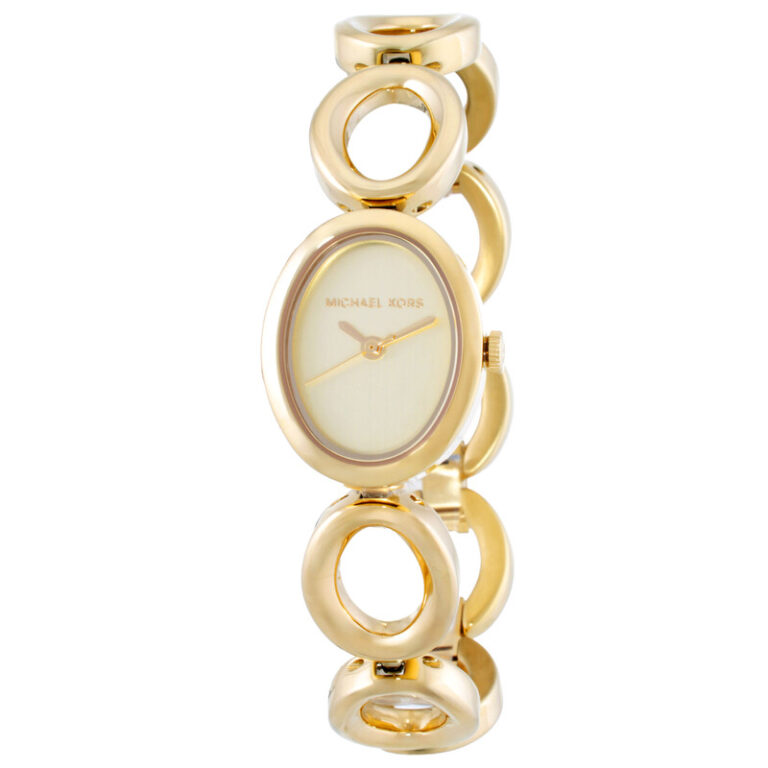 Mini Maude Quartz Gold Dial Ladies Watch MK4957