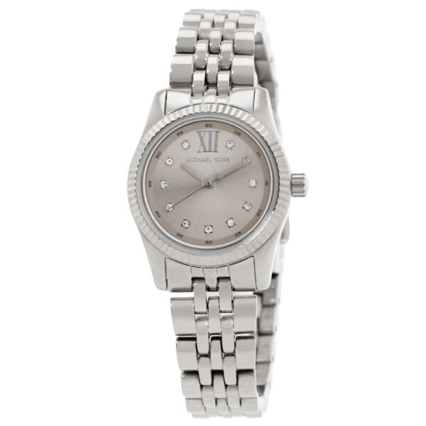 Petite Lexington Quartz Silver Dial Ladies Watch MK4843