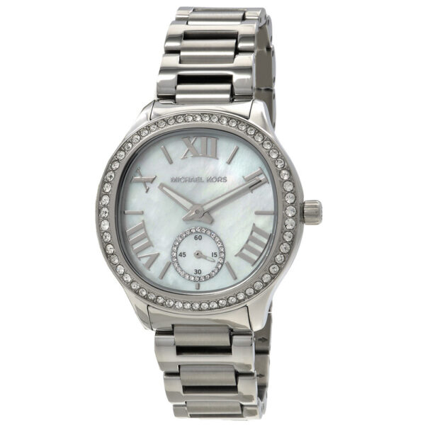 Sage Quartz White Dial Ladies Watch MK4807