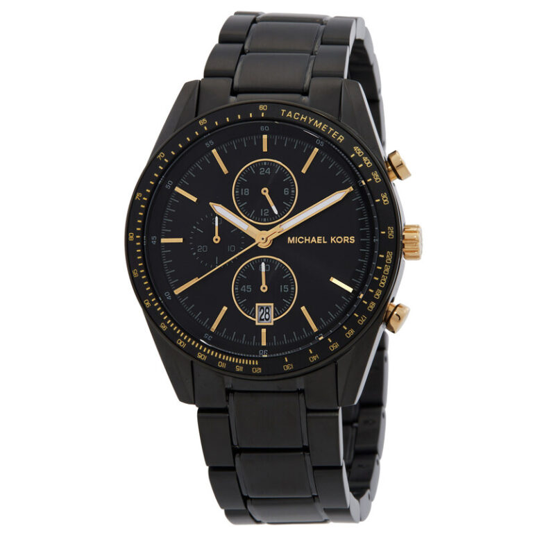 Warren Chronograph Quartz Black Dial Men's Watch