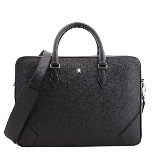 Black Grain Leather Document Case