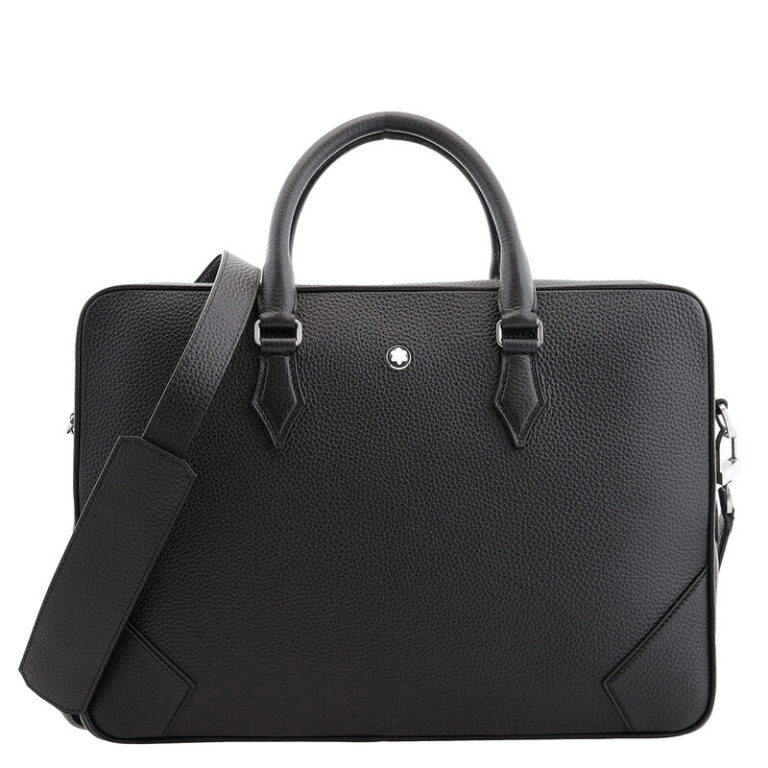 Black Grain Leather Document Case