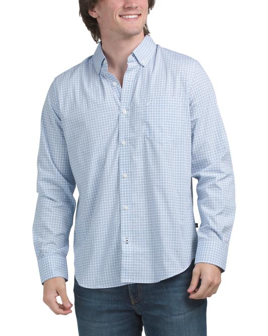 NAUTICA Long Sleeve Plaid Woven Shirt