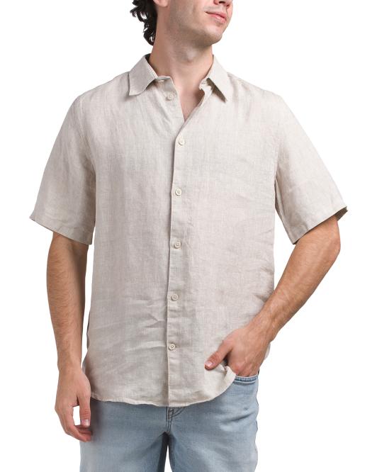 NN07 Linen Enzo Short Sleeve 5708 Shirt