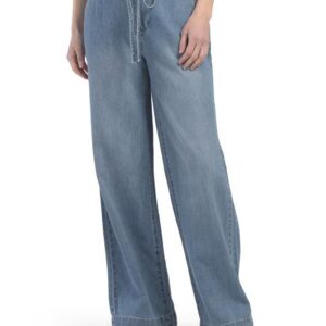 OAT NEW YORK High Rise Wide Leg Jeans