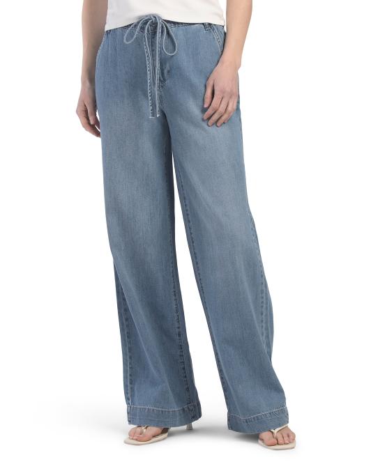 OAT NEW YORK High Rise Wide Leg Jeans