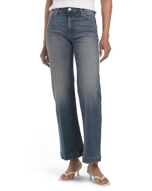 PAIGE Leenah Seamed Jeans With Belt Loops